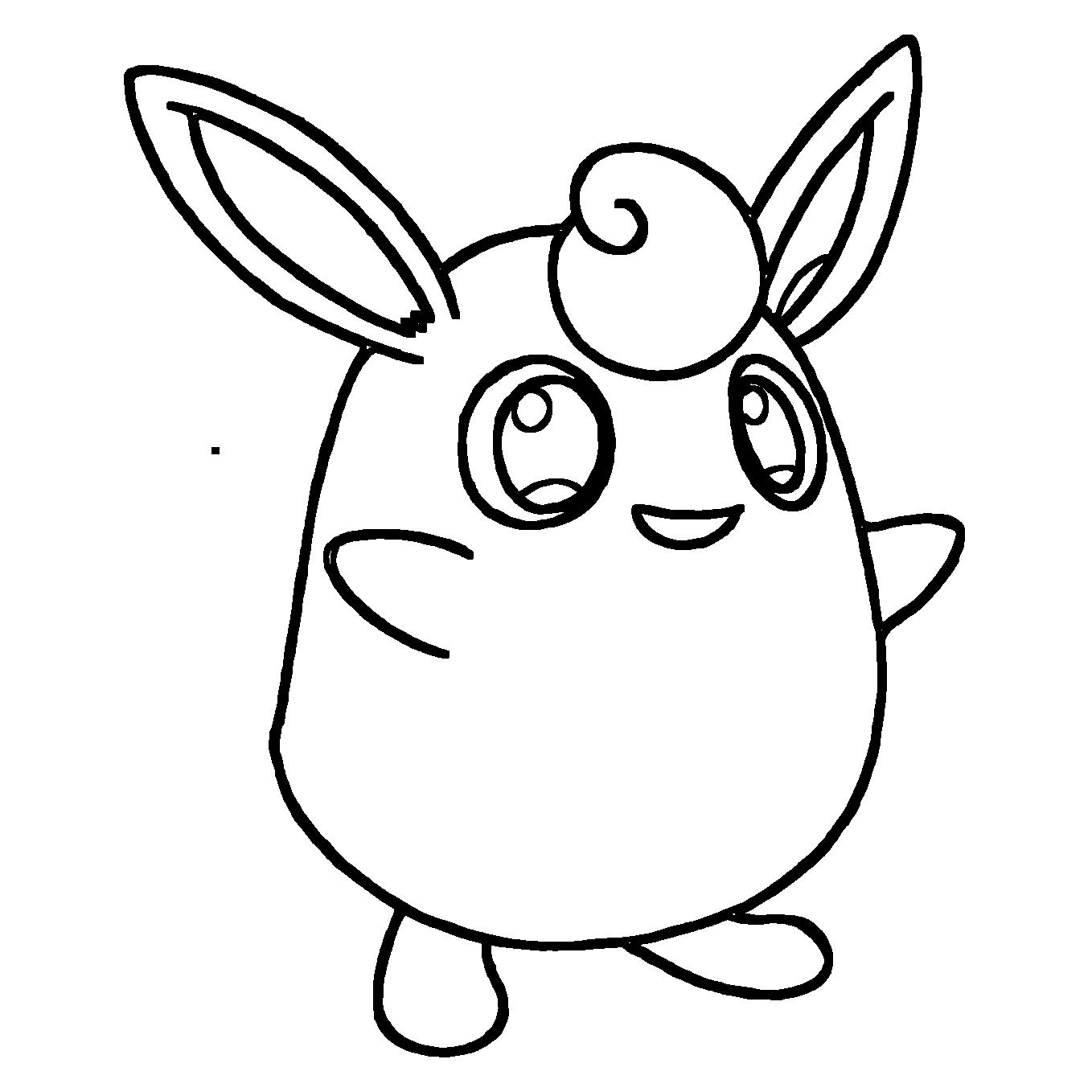 Wigglytuff Coloring Page Print IdeaShortcut