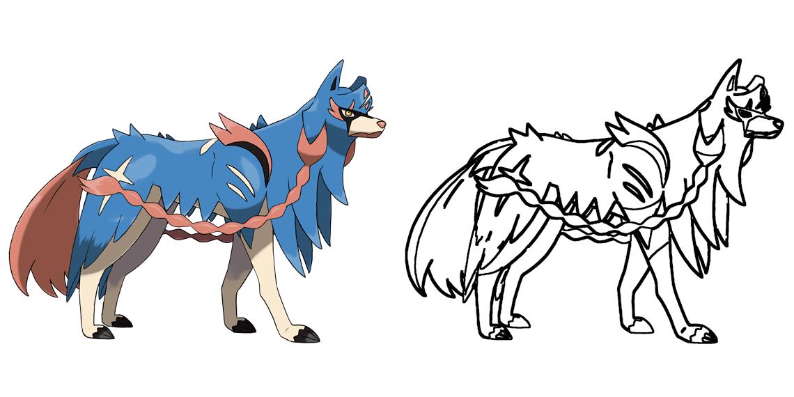 Zacian Coloring Page - Print IdeaShortcut