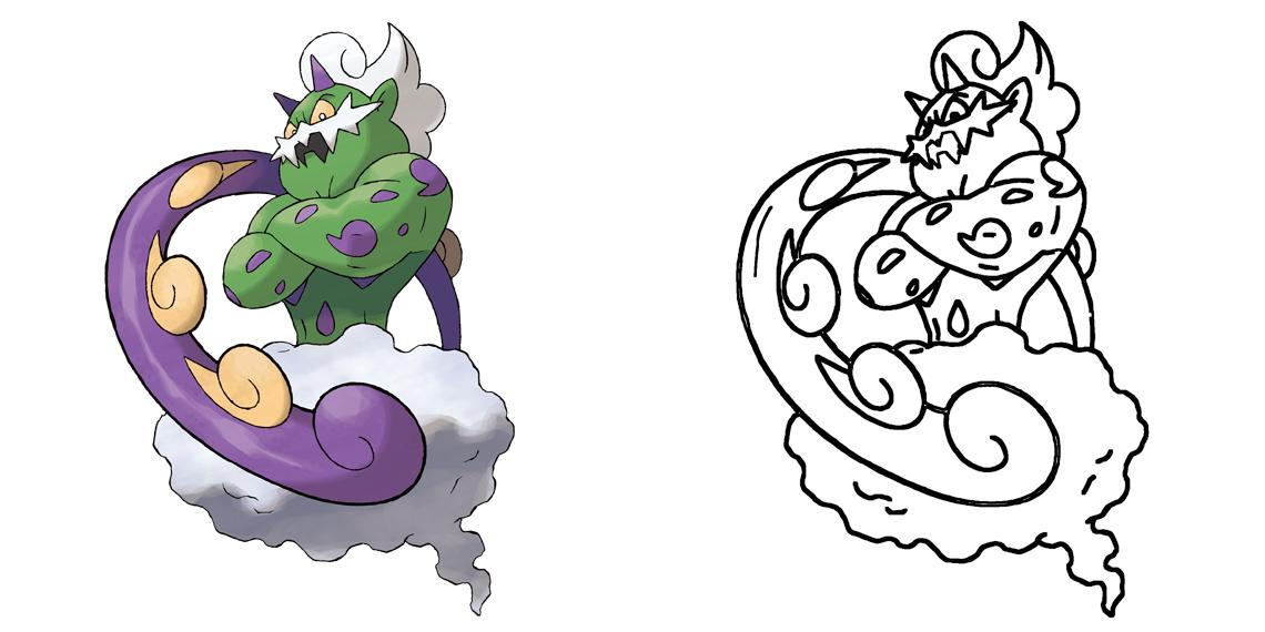 Tornadus Coloring Page Print IdeaShortcut