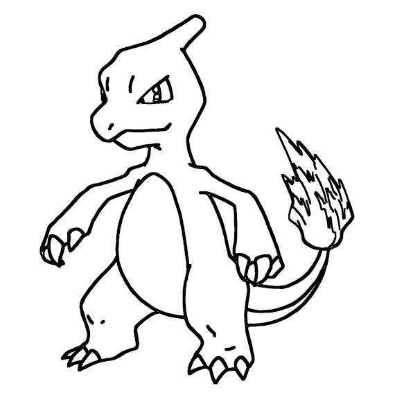 Charmeleon Coloring Page - Print IdeaShortcut