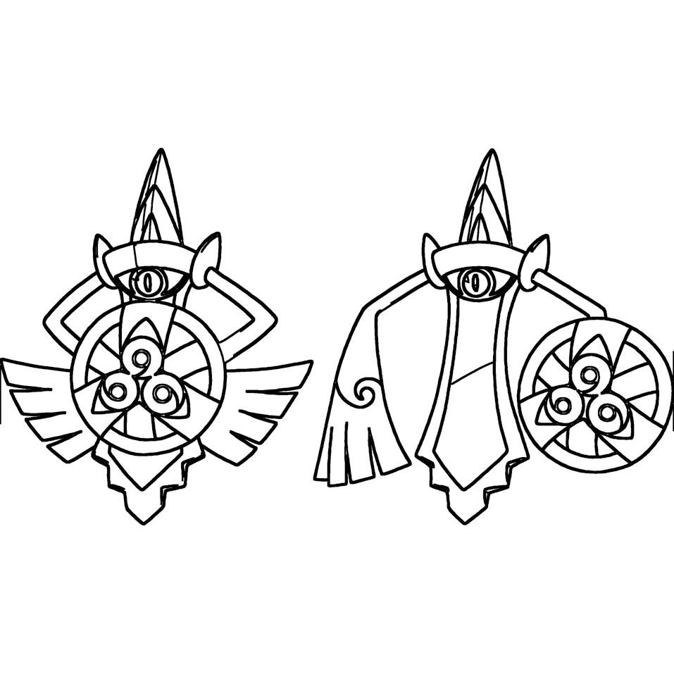 Aegislash Coloring Page - Print IdeaShortcut