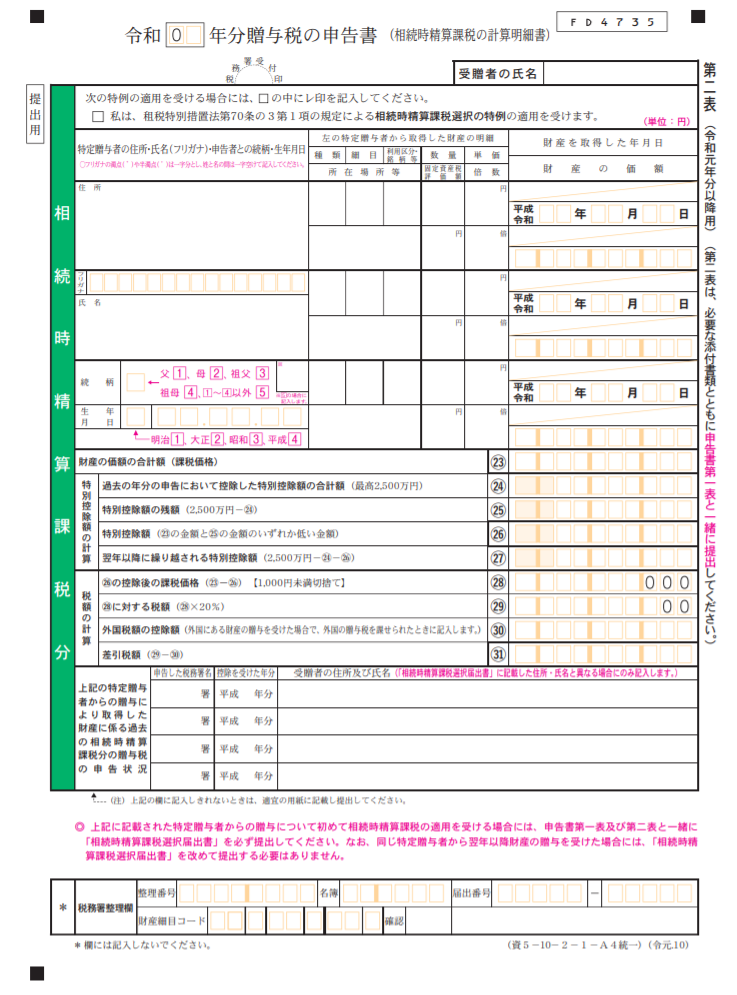 贈与税の申告方法は 期限 申告書の書き方 必要添付書類をわかりやすく解説 そうぞくドットコム マガジン