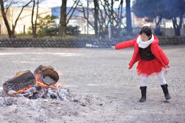 お焚き上げと子供