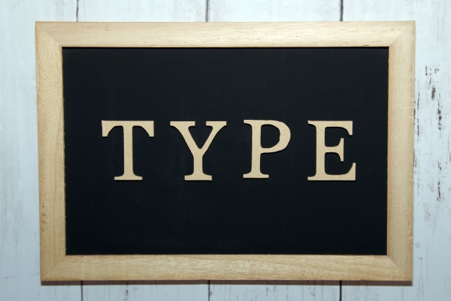 看板文字「type」