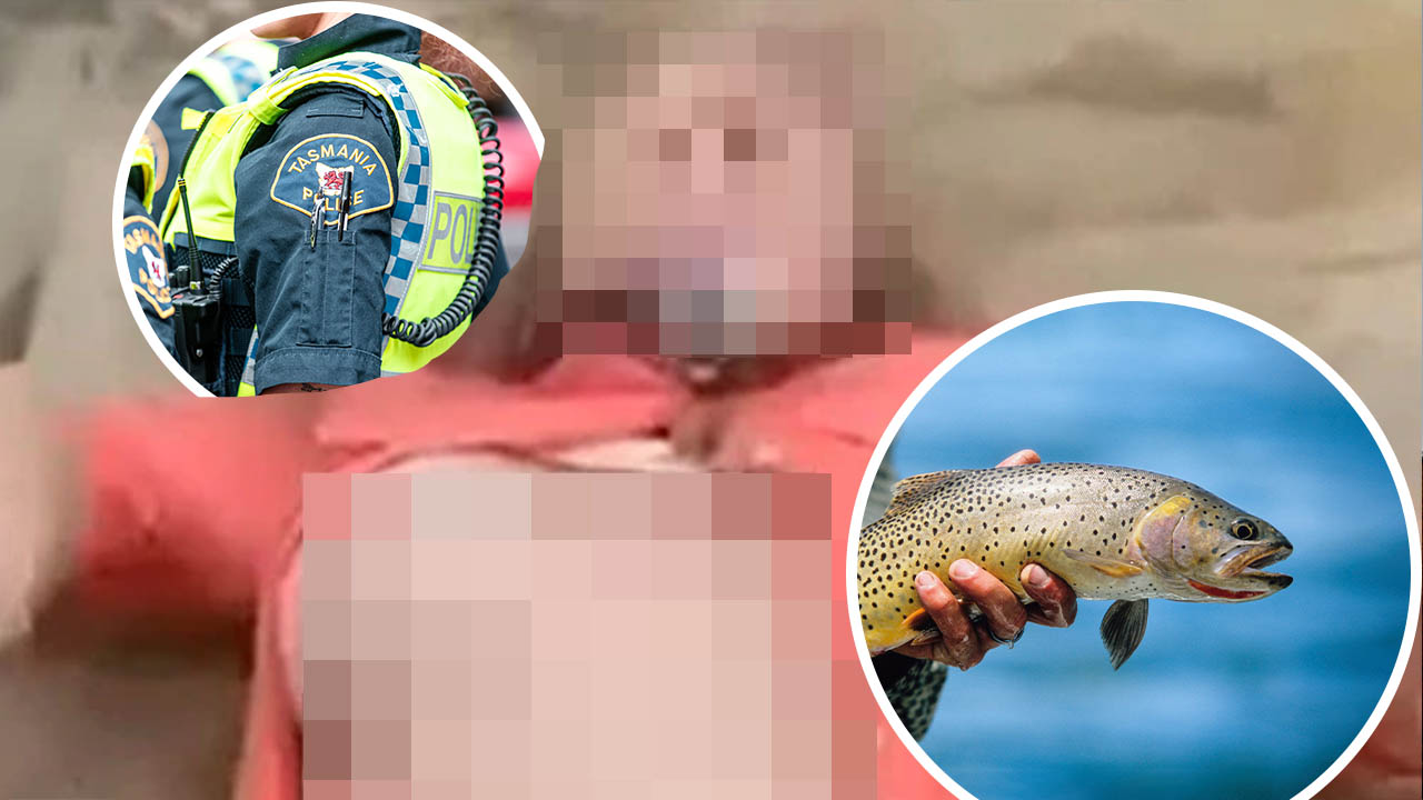 Women puts trout in her vagina