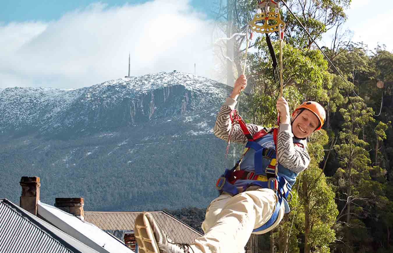 ‘Longest, fastest’ zip-line proposed for Hobart’s kunanyi/Mt Wellington