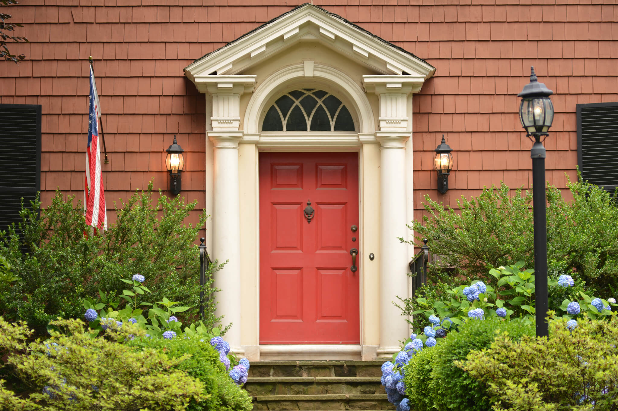 red door welcomes you in