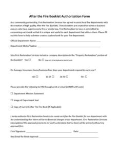 fire book authorization form