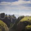 DUNOTTAR CASTLE WITH TOURISTS