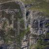 A Geological Dyke Cuts Through Bedrock Morvern Sound Of Mull