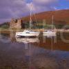 Peaceful Reflections At Lochranza With The Ruins Of Lochranza Castle Island Of Arran