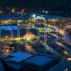 Retail Park In Oban At Christmas