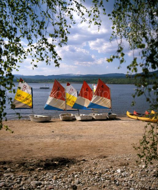 Sailing On Loch Insh Kincraig Central Highlands