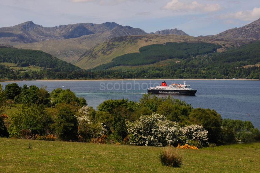 DSC 4993 Springtime At Brodick Bay With MV Caledonian Isles