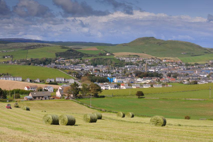 DSC 2164 Fields Of Hay Overlooking Campbeltown