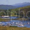 3X8G1120 Clansman Arrives In Oban Bay Passing Yacht Marina On Kerrera