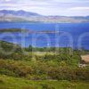 Torisdale Estatef Castle And Distant Arran From Hill