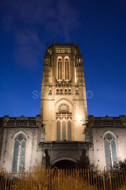 Anglican Cathedral At Dusk