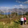 View From Summit Of Mam Ratachan To Loch Duich With Kintail Hills