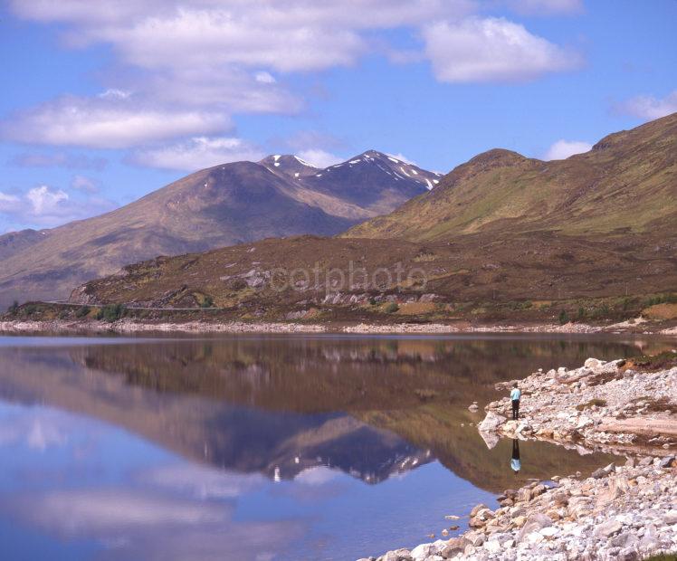 Tranquility On Loch Cluanie Towards The Kintail Hills Glen Shiel West Highlands