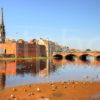 ACROSS RIVER TO OLD BRIDGE AND TOWN AYR