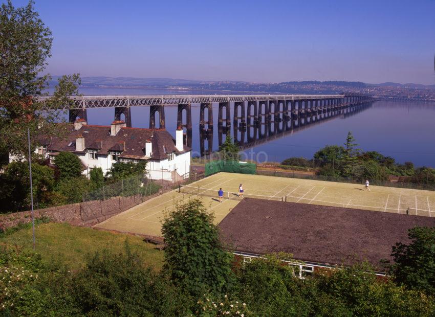 The Tay Rail Bridge From Wormit Firth Of Tay