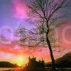 Sunset Silhouette Kilchurn Castle