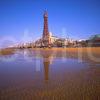 Blackpool Tower Reflections From The Beach Early Morning Blackpool Seaside Resort Lancashire England