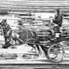 CARD 29 NEW HORSE AND CART BW