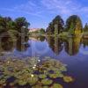 Magnificent View From One Of Five Lakes In The 100 Acre 18th Century Sheffield Park Garden Towards Sheffield Park House East Sussex