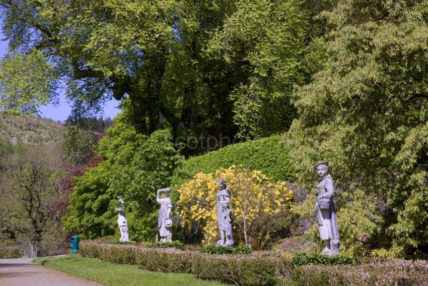 Statue Garden At Torosay Mull