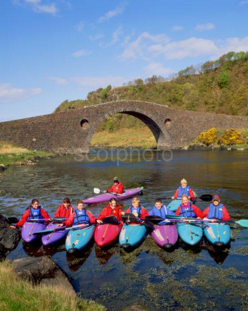 Canoes In Clachan Seil Near Clachan Bridge