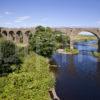 The River North Esk And Disused Rail Viaduct Nr Marykirk