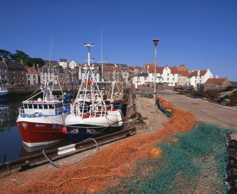 Pittenweem Harbour And Town From The Pier East Neuk Fife