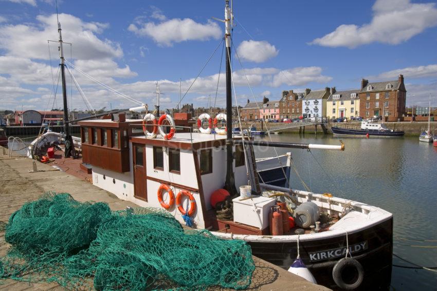 WY3Q9750 Harbour From Fishing Boat Nets