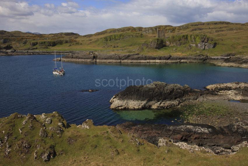 Gylen Castle From Across Bay Kerrera