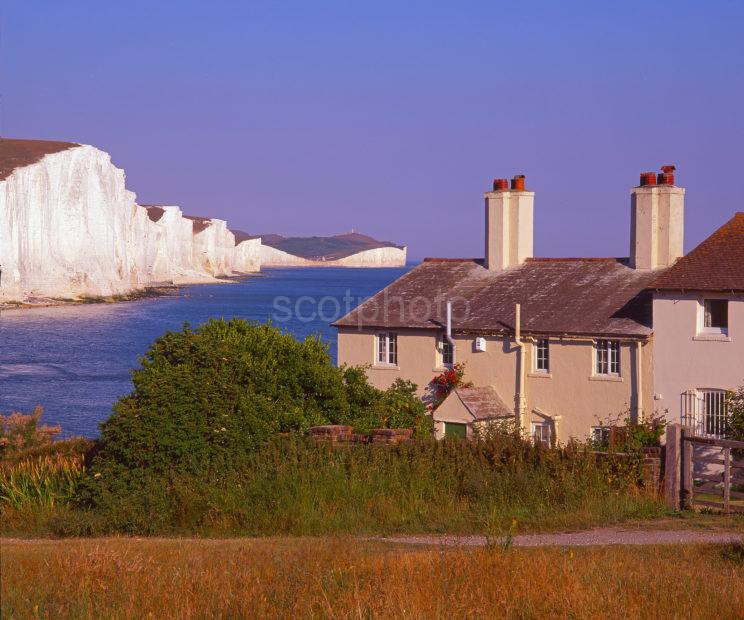 600ft High Cliffs Near Beachy Head With Fine Footpath Views Near Eastbourne East Sussex