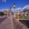 Peebles From Across The River Tweed Scottish Borders