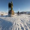 Spean Bridge Commando Memorial In Snow