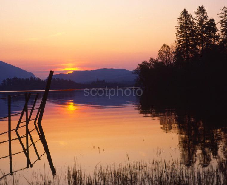 Sunset View Of Loch Awe Argyll