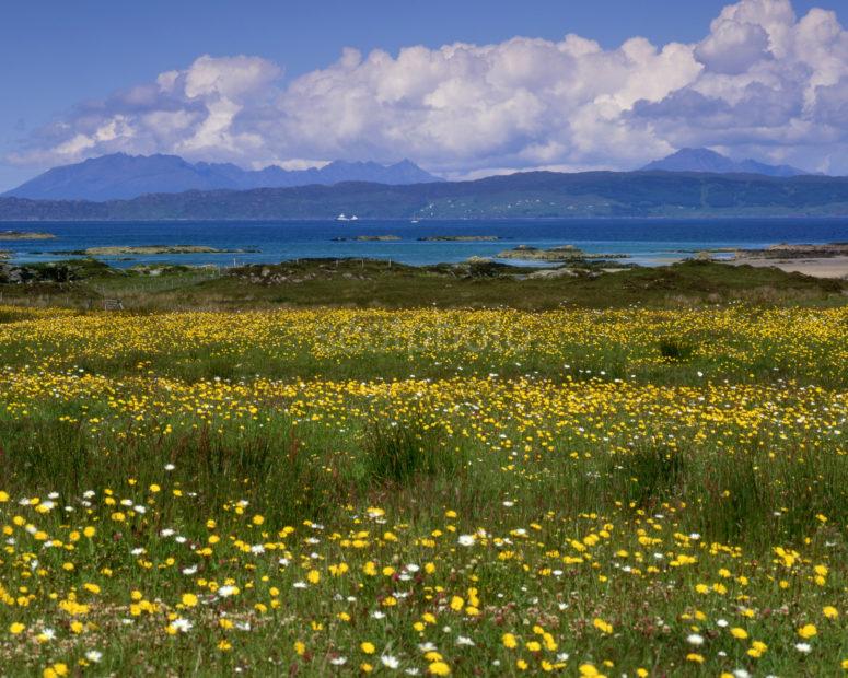 Towards The Isle Of Skye From Morar With Machair