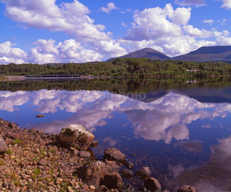 Peaceful Reflections On Loch Garry Near Inshlaggan Lochaber West Highlands