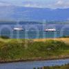 Good Shot Two Ferries Passing Firth Of Lorne