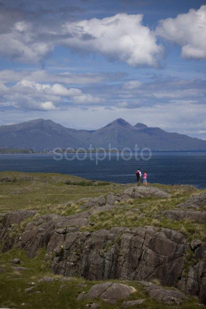 I5D6926 View Towards Muck And Rum From Sanna Ardnamurchan