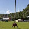 Preparing To Toss The Caber Oban Highland Games