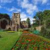 View Of Kelso Abbey In The Summer From The Abbey Garden Kelso Roxburghshire Scotland