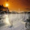 Winter Sunset Over Loch Laggan L235