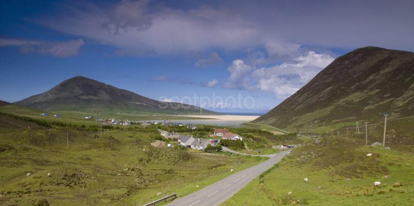 Panoramic Of Northton Village And Traigh Scarasta Harris