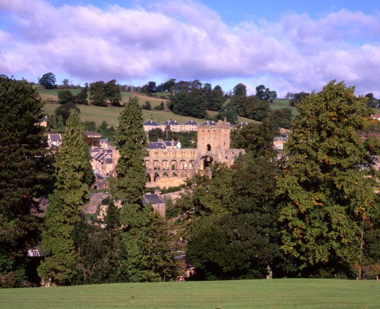 View Of Jedburgh Augustinian Abbey Founded 1138 Jeburgh Borders