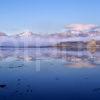 Winter Reflections With Castle Stalker And The Morvern Hills Appin Argyll